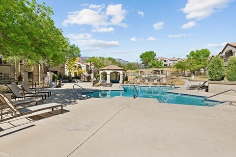 the swimming pool at Altezza High Desert