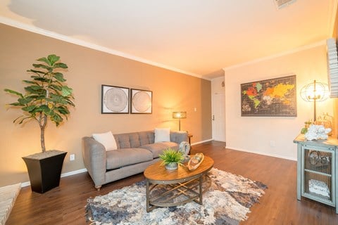 Living room at High Oaks, Austin, 78759