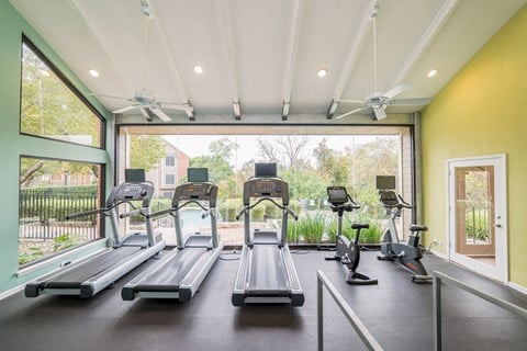 Fitness center at High Oaks, Austin